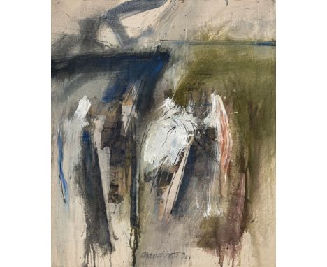 Brandy, RobertLuxemburg, 194670 x 60 cm, R.Ohne Titel, 1990. Mischtechnik auf Leinwand. In Faserstift unten mittig signiert u