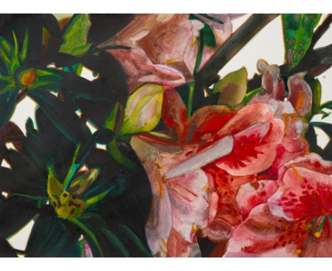 Dreher, PeterMannheim, 1932 - 202042 x 56 cm, R.Blumen, 1997. Aquarell auf festem Papier. In Bleistift rückseitig signiert, d