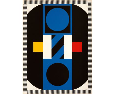 Sugai, KumiKobe, 1919 - 1996Blattgröße: 76 x 56,5 cm, R."Route bleue", 1973. Farblithografie auf Bütten. In Bleistift unten r