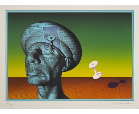 Hausner, RudolfWien, 1914 - Möding/Niederösterreich, 1995Blattgröße: 60 x 78 cm, o. R.Adam medial, 1983. Farblithografie auf 