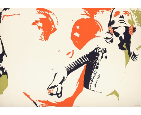 Berges, WernerCloppenburg, 1941 - Schallstadt, 2017Blattröße: 61 x 86 cm, o. R.Ohne Titel, 1967. Farbserigraphie auf festem P
