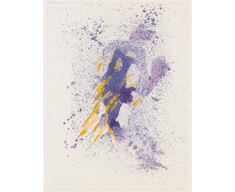 Bazaine, Jean RenéParis, 1904 - Clamart, 200132,7 x 29,9 cm, o. R.Ohne Titel. Farblithografie auf Japanpapier. In Bleistift u