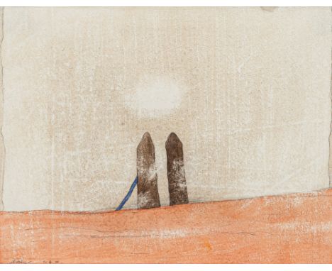Schreiner, HansBad Friedrichshall, geboren 193024 x 30,5 cm, R.Ohne Titel, 1990. Aquarell und Bleistift auf Papier. In Bleist