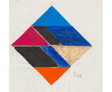 Stankowski, AntonGelsenkirchen, 1906 - Esslingen, 1998Ca. 12 x 12 cm, R.3 Bl.: Konstruktivistische Komposition, 1977; 1996; o