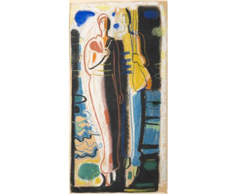 Ackermann, MaxBerlin, 1887 - Unterlengenhardt, 197548,5 x 24,5 cm, R.Sportler, 1933. Pastell auf Papier. In Pastell unten lin