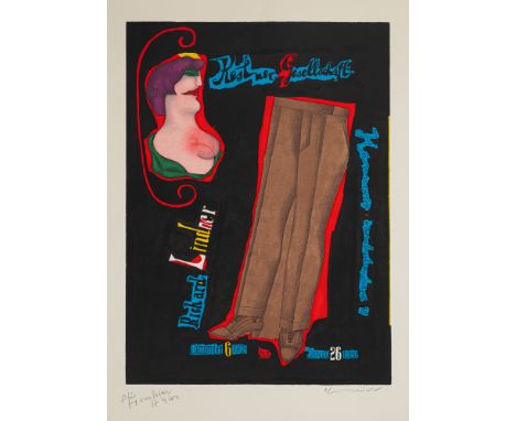 Lindner, RichardHamburg, 1901 - New York, 1978Blattgröße: 80 x 59 cm, o. R."Kestner Gesellschaft", 1969. Farblithografie auf 