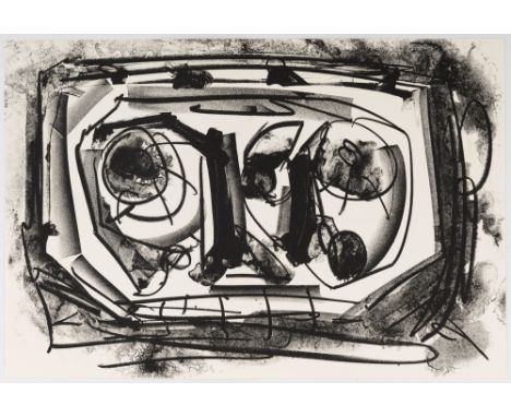 Saura, AntonioHuesca, 1930 - Cuenca, 1998Schuberformat: 33,5 x 25 x 4,5 cm"Franz Kafka, Tagebücher", 1988. Folge von 69 Litho