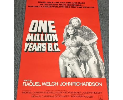 A One Million Years BC 1966 film poster, an original British, one sheet poster, 27 x 40 inchesThis poster comes direct from t