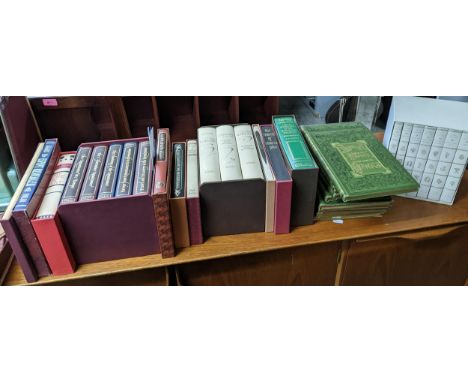 Books- A quantity of Folio Society book sets and others to include Oscar Wilde and Jane Austin, The Travels of Marco Polo, Th