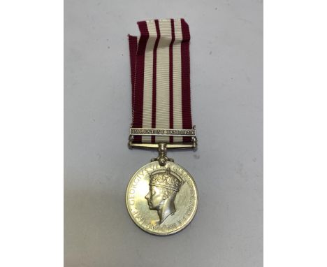 Naval General Service medal 1915-62. clasp Palestine 1936-1939 (K.X. 86031 k.H.J. RADFORD. STO. 1 R.N.) impressed naming, fix