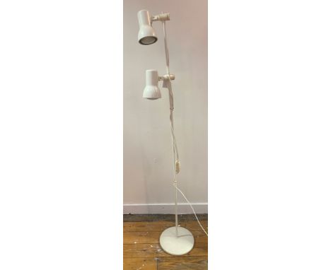 A vintage rise and fall two branch lamp standard, (h:150)