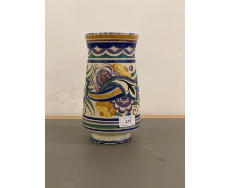 An early 20th centruy Poole pottery vase, H22cm