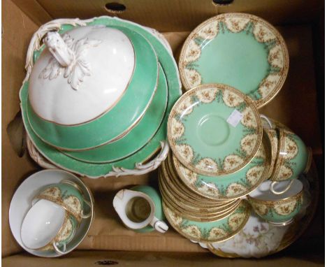 A box containing a quantity of assorted ceramic items including Royal Worcester bone china part tea set, etc.