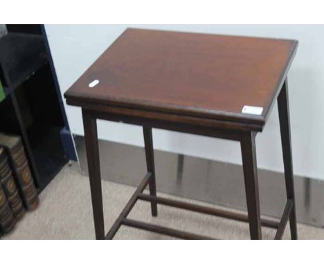 SMALL EDWARDIAN FOLD-OVER CARD TABLE