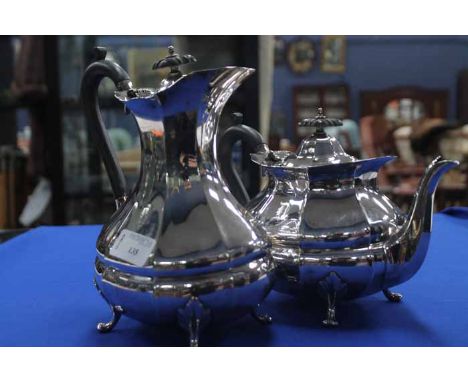 FOUR PIECE SILVER PLATED TEA SERVICE