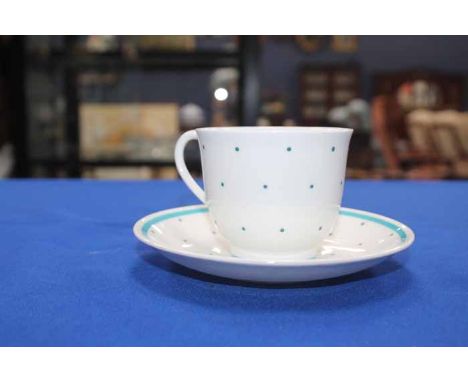 SUSIE COOPER BONE CHINA 'RAISED SPOTES' PART TEA SERVICE