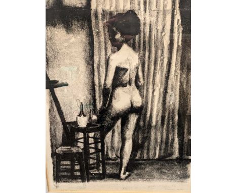Francis Kelly (American, 1927-2010) Female Nude,Signed lower right "Francis Kelly" and inscribed lower left "2/2 Studio"litho
