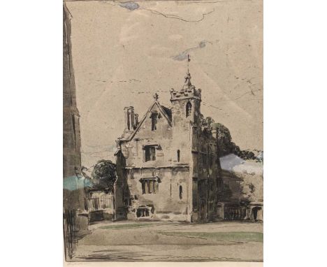 Group Of Six Pictures To include Sir William Nicholson (1872-1949), Grammar School Magdalene College, 1905, signed lithograph