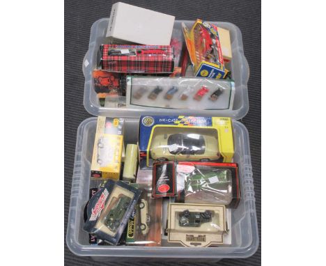 A large collection of mostly post-1970 model cars, largely boxed