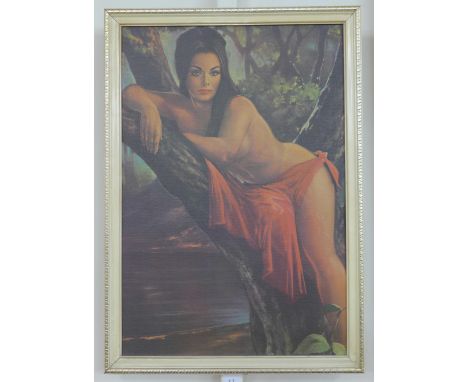 J.H. Lynch print of Tina, framed