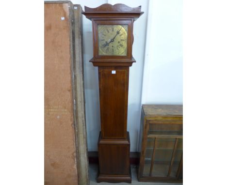 A Smiths Enfield inlaid mahogany longcase clock