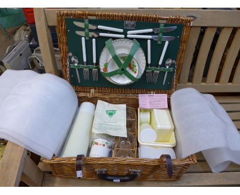 An antler picnic hamper