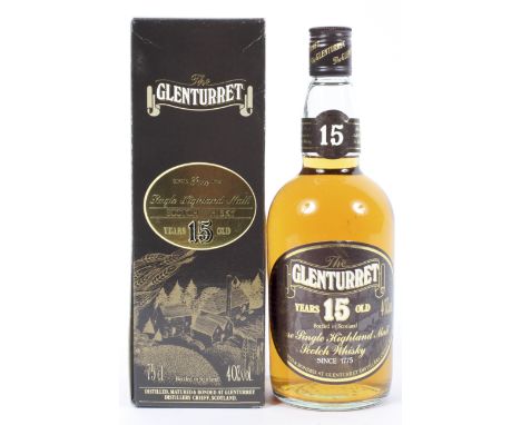 The Glenturret Single Highland Malt scotch whisky, 15 years old, 75cl., 40% Vol., boxed