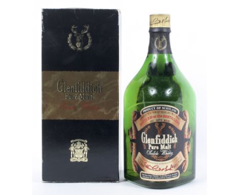 A 2 litre bottle of Glenfiddich Pure Malt Scotch Whisky, 40% vol, in original box