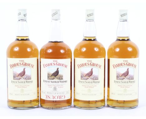 Four bottles of The Famous Grouse Finest Scotch Whisky, 1.5L., 40% Vol.