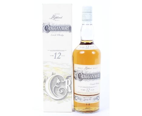 Speyside Cragganmore 12 year old Single Highland Malt Scotch Whisky, specially bottled in Scotland for the Cragganmore Distil