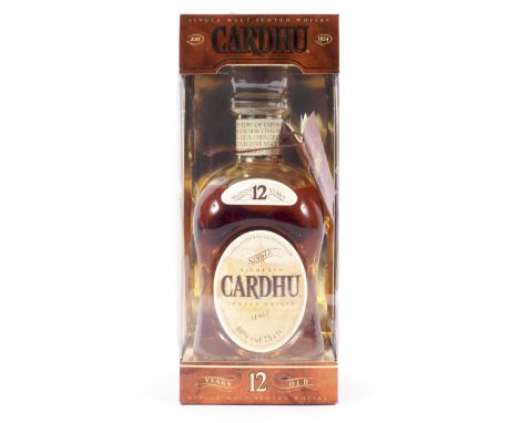 A single bottle of Cardu 12 year Highland Scotch Whisky, 40% Vol 75cl, in original box