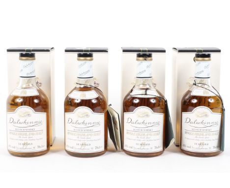 Four bottles of Dalwhinnie Single Highland Malt Scotch Whisky 15 year old, 70cl 43% vol. all boxed (4)