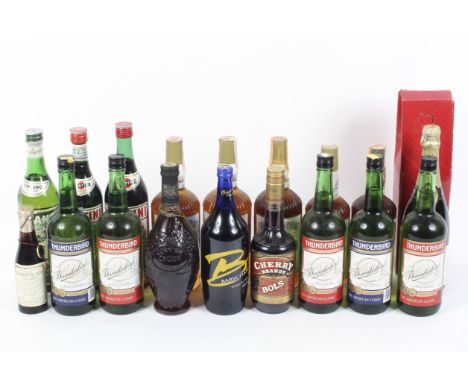 An assortment of bottles: Avery's Eperney Brut Special Cuvee, 750ml., 12% Vol.; various Southern Comfort, 40% Vol, 75cl, 33 1