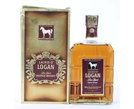 A bottle of Laird O' Logan De Luxe Scotch Whisky, by the White Horse Distillers Ltd, 1 Litre, in original box 