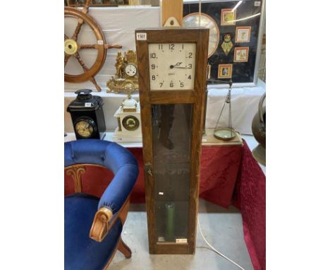 A Gents of Leicester industrial time keeping electric clock 