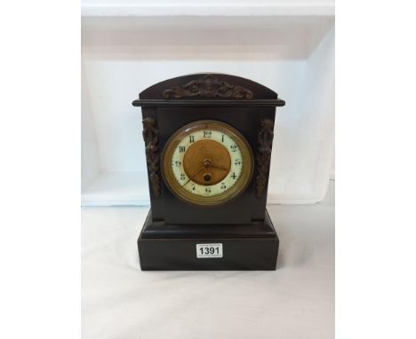 A French Harris Paris black slate clock 