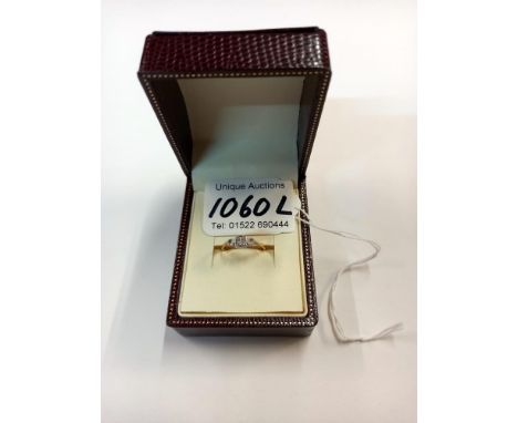 A circa 1940's white stone ring stamped 18ct platinum 