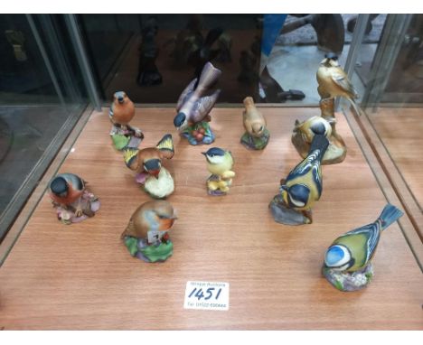 10 Royal Worcester bird figurines 