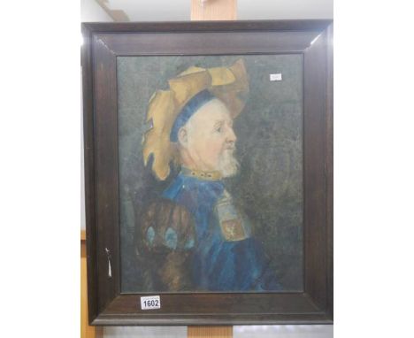 A framed and glazed portrait of a gentleman. COLLECT ONLY. 