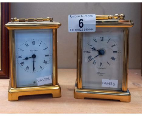 A Bayard 8 day carriage clock &amp; a Rapport quartz carriage clock COLLECT ONLY 