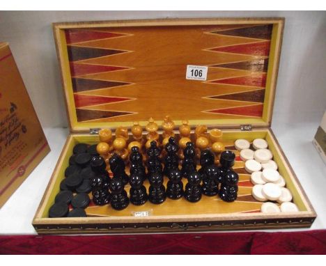 Buy Chad Valley Wooden Chess and Draughts Board Game, Board games