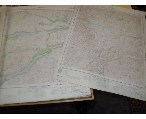 A portfolio of ordnance survey maps.&nbsp; (UA + Overseas )