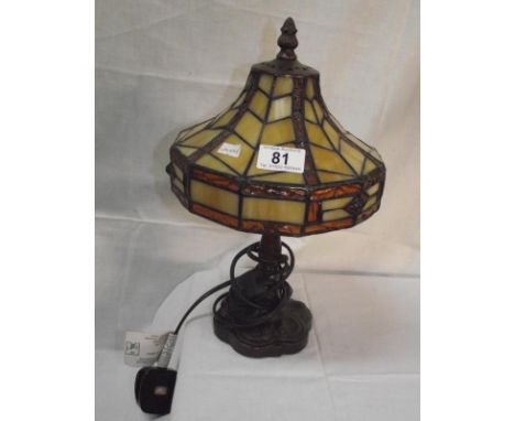 A leaded glass lamp COLLECT ONLY 