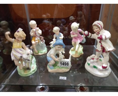 6 Freda Doughty Royal Worcester figurines 