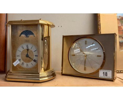 A vintage mantle clock &amp; a Hermle moon phase clock 