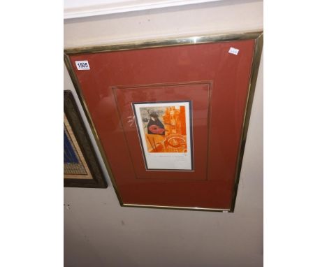 A framed and glazed print Il Carnevale a Venezia 