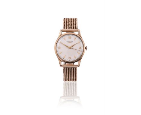 
	
		LONGINES 
		A 9 CARAT GOLD BRACELET WATCH, NO. 13322 794592, CIRCA 1957
		Movement: Cal. 12.68ZS, manual wind, 17 jewels
