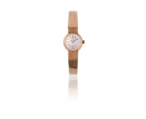 
	
		OMEGA 
		A LADY'S GOLD COLOURED BRACELET WATCH, NO. A51698 7205, CIRCA 1970
		Movement: Cal. 484, manual wind, 17 jewels