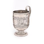 A VICTORIAN SCOTTISH SILVER MUG