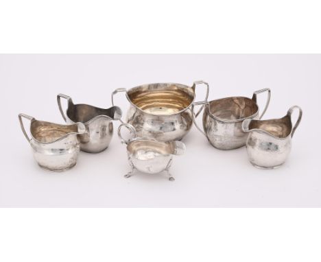 
	
		A COLLECTION OF SILVER ITEMS
		To include: a George III twin handled circular baluster sugar bowl, maker's mark T . ...,